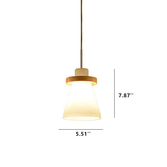 北欧ガラスベル型1灯LEDペンダントライト