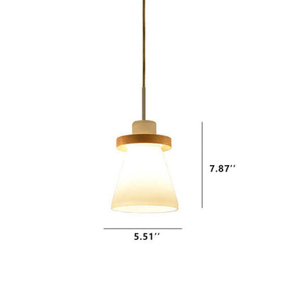 北欧ガラスベル型1灯LEDペンダントライト