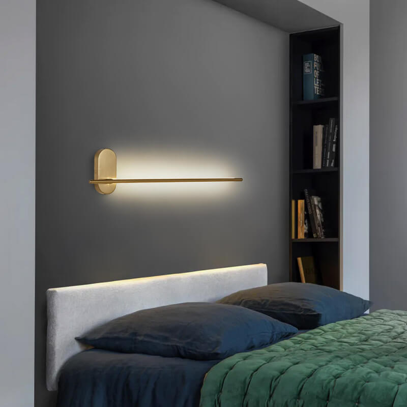 مصباح حائط LED بسيط بإبرة معدنية ونصف ضوء 