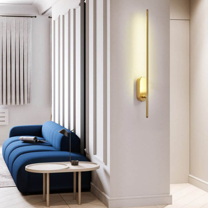 مصباح حائط LED بسيط بإبرة معدنية ونصف ضوء 