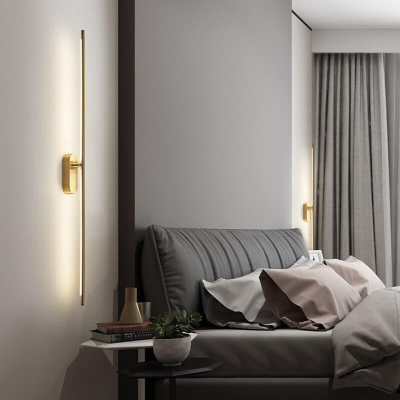 مصباح حائط LED بسيط بإبرة معدنية ونصف ضوء 