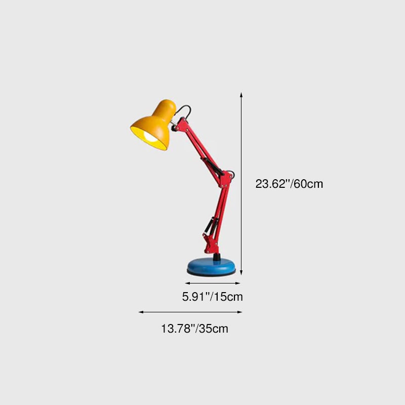 Modern Simplicity Memphis Iron Half Circle 1-Light Table Lamp For Study