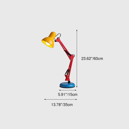 Modern Simplicity Memphis Iron Half Circle 1-Light Table Lamp For Study