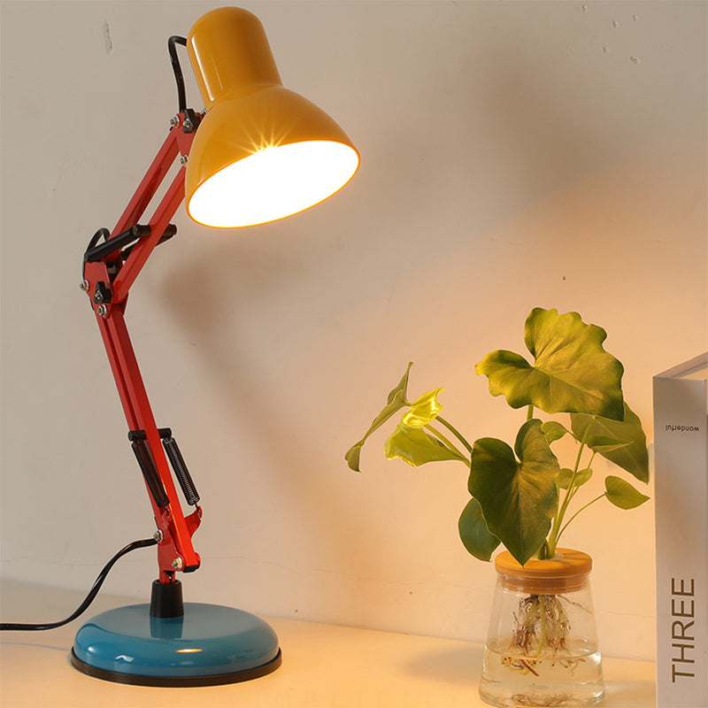 Modern Simplicity Memphis Iron Half Circle 1-Light Table Lamp For Study