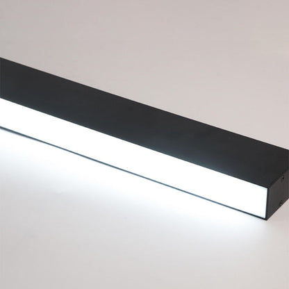 Modern Minimalist Long Acrylic Aluminum LED Flush Mount Ceiling Light For Living Room