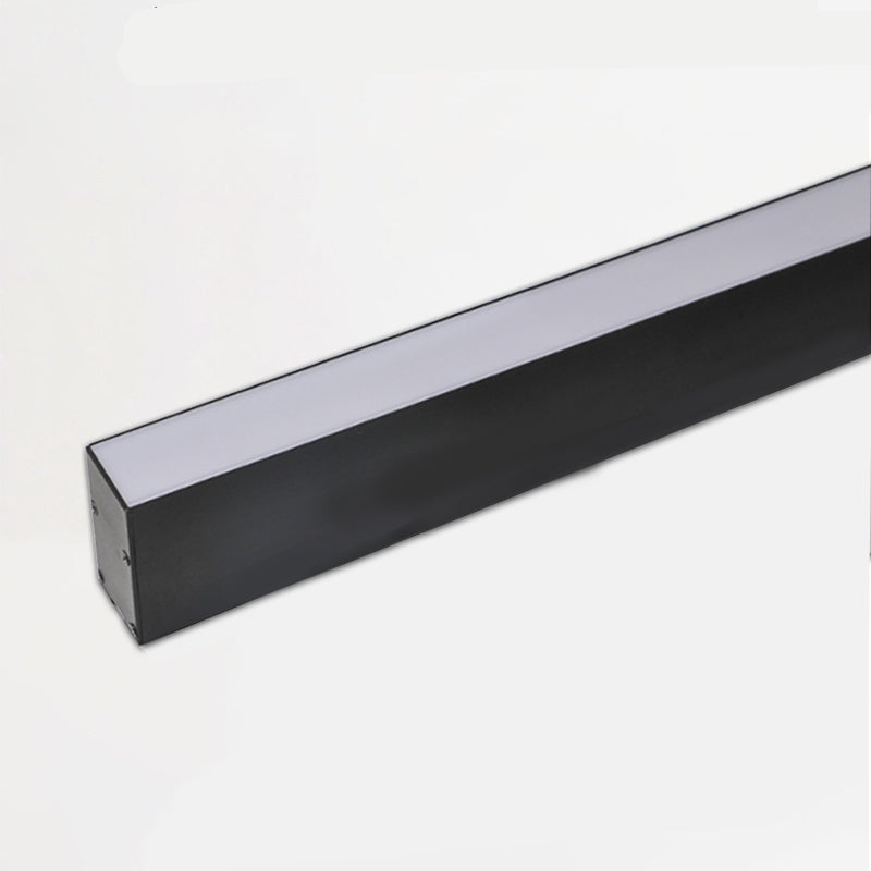 Modern Minimalist Long Acrylic Aluminum LED Flush Mount Ceiling Light For Living Room