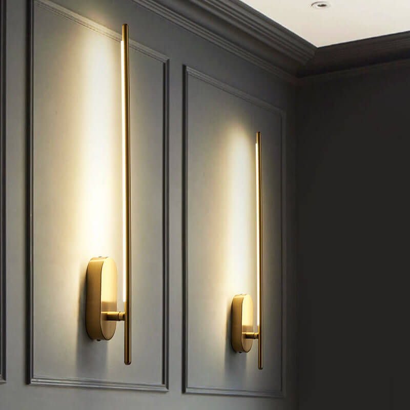 مصباح حائط LED بسيط بإبرة معدنية ونصف ضوء 