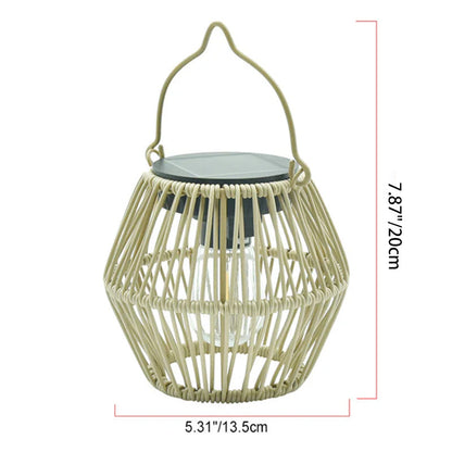 Modern Minimalist Solar Waterproof Lantern Oval ABS Hardware LED Outdoor Light For Garden