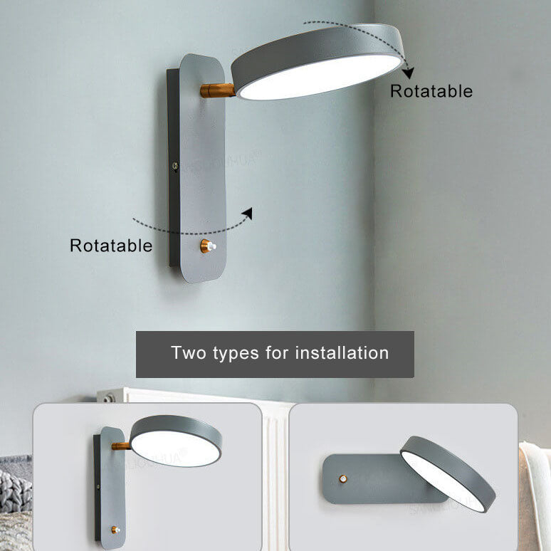 Nordic Macaron LED Rotatable Wall Sconce Lamps