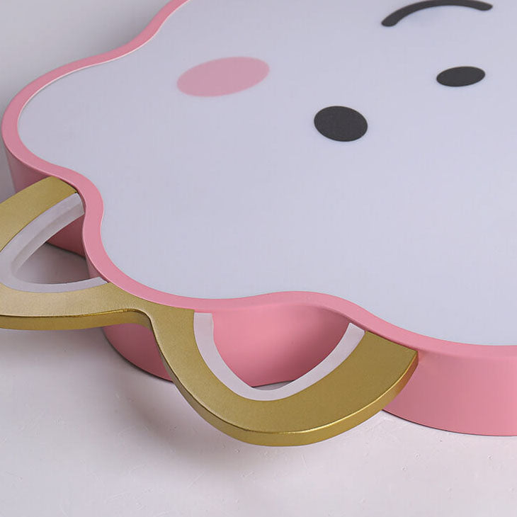 Cartoon Creative Clouds Cat LED Kids Flush Mount Ceiling Light