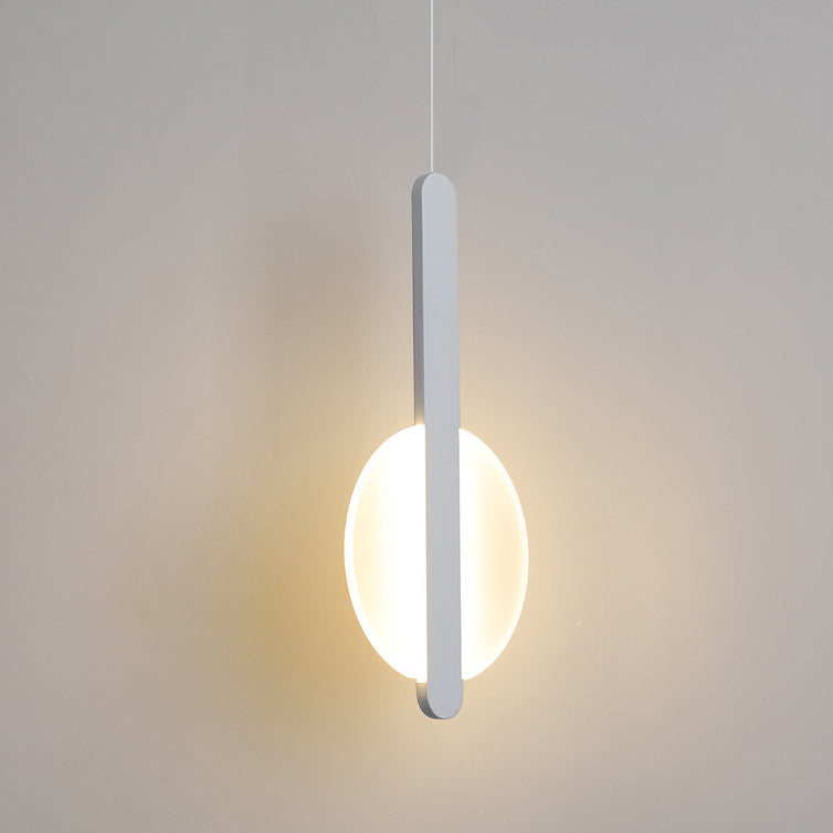 مصباح LED دائري نصف دائري من الأكريليك بتصميم بسيط وعصري، مناسب لجانب السرير 
