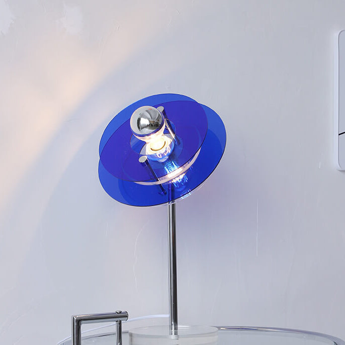Modern Acrylic Space Saucer Design 1-Light Table Lamp