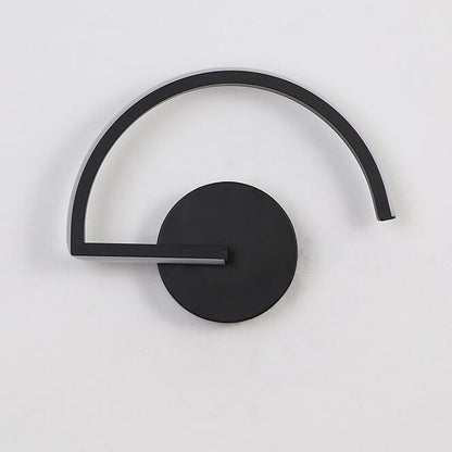 Modern Creative Half Round Iron LED Wall Sconce Lamp