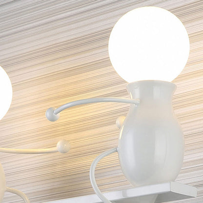 Modern Creative Two Little People 2-Light Wall Sconce Lamp