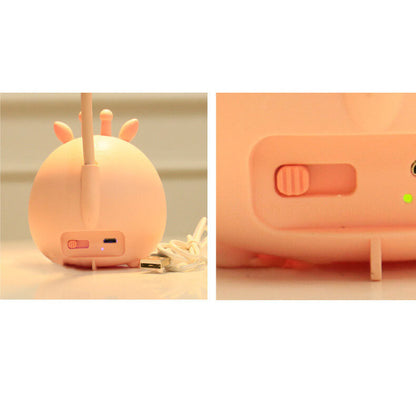 Creative Cartoon Animal Student USB Charging Foldable LED Table Lamp