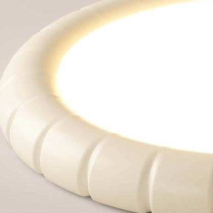 Nordic Modern Minimalist Resin Round LED Flush Mount Ceiling Light