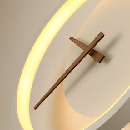 مصباح حائط LED دائري على شكل ساعة إبداعية من Nordic 