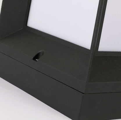 Modern Simple Solar Quadrupole Waterproof Outdoor Garden Column Post Head Light