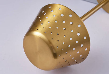 Modern Minimalist Perforated Wrought Iron USB Power-on LED Table Lamp