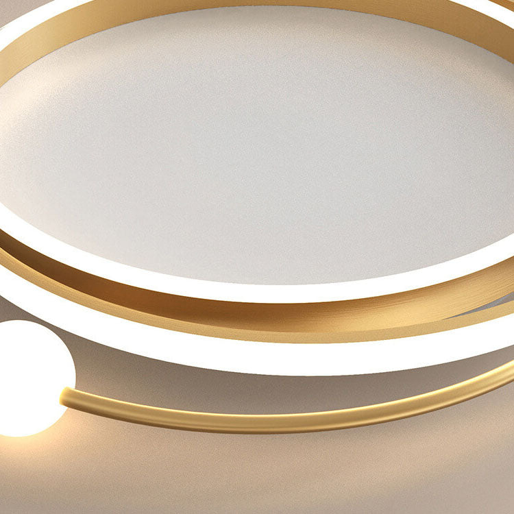 Modern Creative Circle Ring LED Flush Mount Ceiling Light