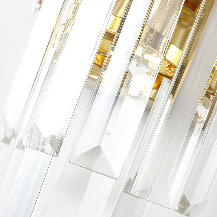 Modern Light Luxury Crystal 2-Light Wall Sconce Lamp