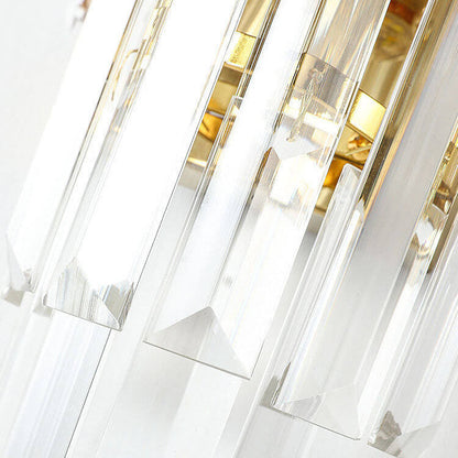 Modern Light Luxury Crystal 2-Light Wall Sconce Lamp