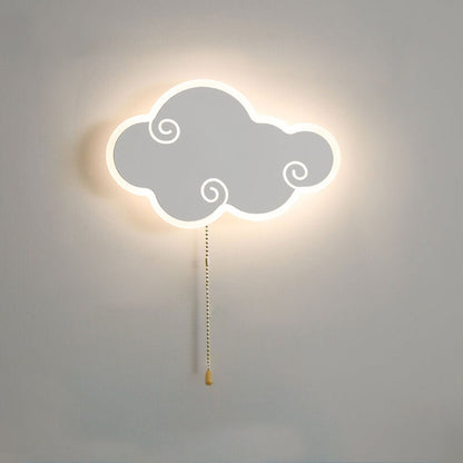 مصباح حائط LED بتصميم رسوم متحركة سحابية بسيطة وحديثة من الشمال 