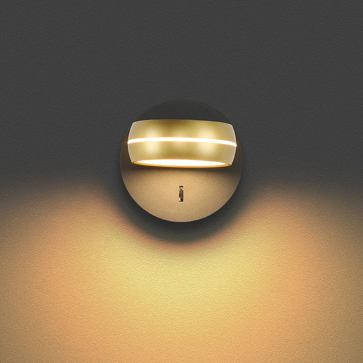 مصباح حائط LED مستطيل الشكل من الألومنيوم والحديد PS بتصميم عصري بسيط لغرفة النوم 