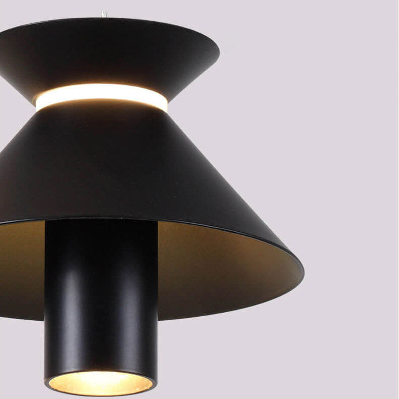 ثريا جزيرة LED من الألومنيوم بلون واحد بتصميم عصري بسيط 