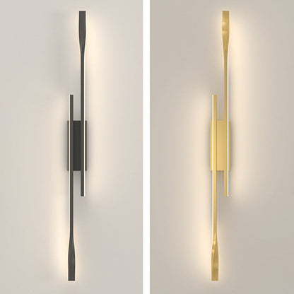 مصباح حائط LED من السيليكون بخط مستقيم من الألومنيوم بتصميم عصري بسيط لغرفة المعيشة 