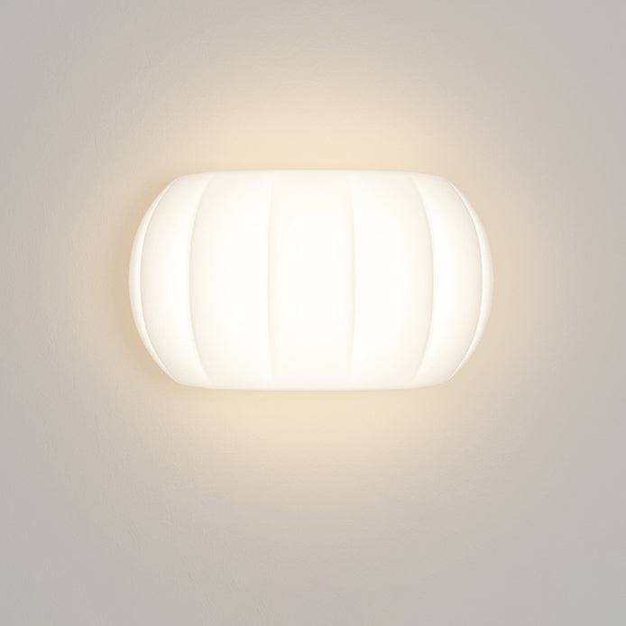Modern Simplicity Iron Acrylic Pumpkin Elliptical LED Wall Sconce Lamp For Bedside