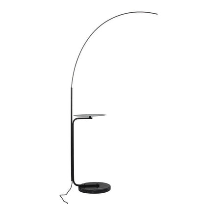 Nordic Minimalist Line Bending with Tray LED Standing Floor Lamp