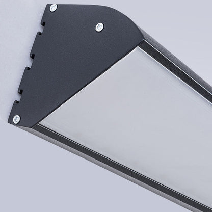 Contemporary Industrial Waterproof Aluminum Rectangular Frame Acrylic LED Wall Sconce Lamp For Outdoor Patio