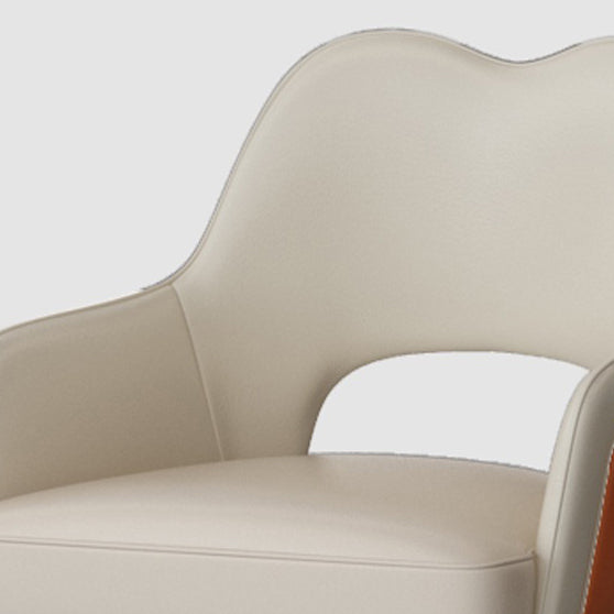 Modern Minimalist Square Wave Backrest Artificial Leather Carbon Steel Bar Stool Armrest For Dining Room