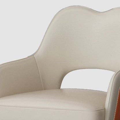 Modern Minimalist Square Wave Backrest Artificial Leather Carbon Steel Bar Stool Armrest For Dining Room