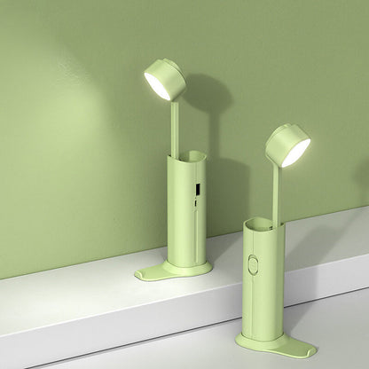 Creative Small Retractable Power Bank Flashlight LED Table Lamp