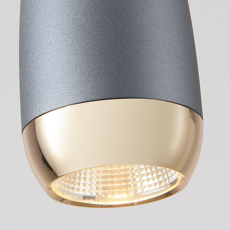 مصباح LED صناعي من الألومنيوم الإبداعي على شكل رصاصة 