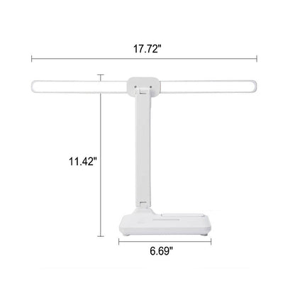 Eye Protection Creative Double Head Multi-angle Adjustable LED Table Lamp