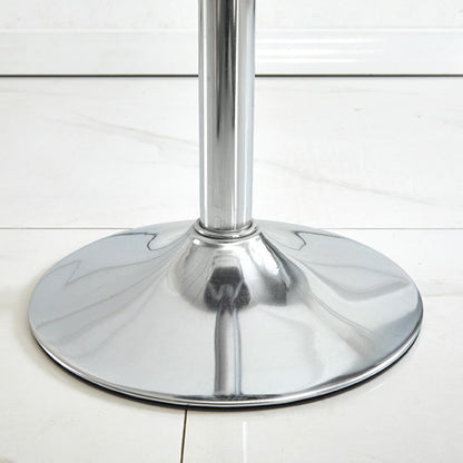 Contemporary Industrial Curved PU Leather Liftable Swivel Bar Stool Wingback Footrest For Dining Room