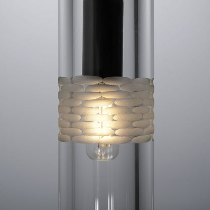 Modern Crystal Cylinder Shape 1-Light Pendant Light