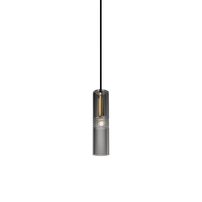Modern Crystal Cylinder Shape 1-Light Pendant Light
