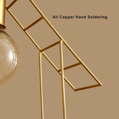 Simple 1-Light Shed Shape Semi-Flush Mount Lighting