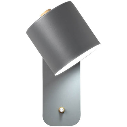 Nordic Macaron Cylinder Shape Rotatable 1-Light Wall Sconce Lamps