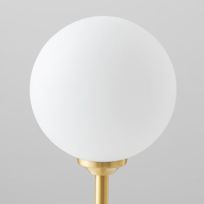 Modern Simple Spherical Milky White Lampshade 1-Light Table Lamp