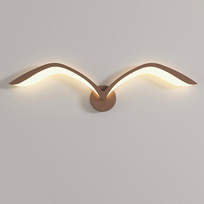 مصباح حائط LED من الأكريليك بتصميم طائر النورس بتصميم بسيط إسكندنافي 