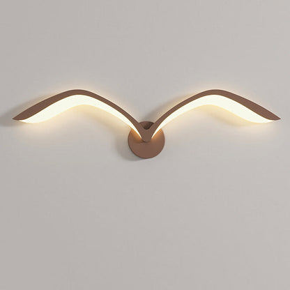 مصباح حائط LED من الأكريليك بتصميم طائر النورس بتصميم بسيط إسكندنافي 