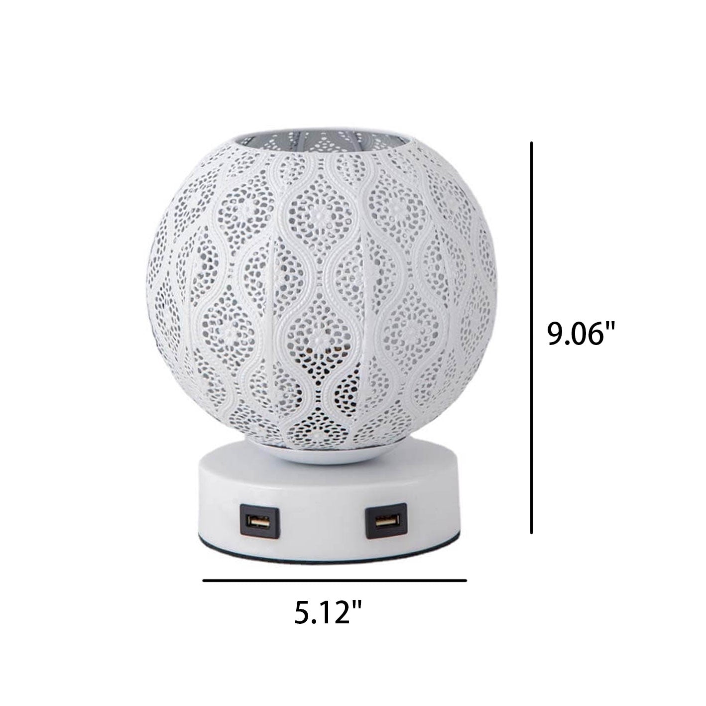 Creative Spherical Metal Projection 1-Light Decorative Table Lamp