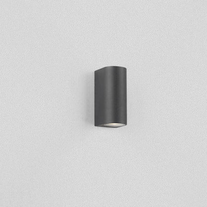 Modern Simple Outdoor Waterproof Aluminum Glass Cylinder 2-Light Wall Sconce Lamp
