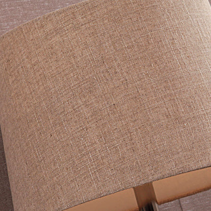 European Minimalist Oval Pot Ceramic Fabric 1-Light Table Lamp