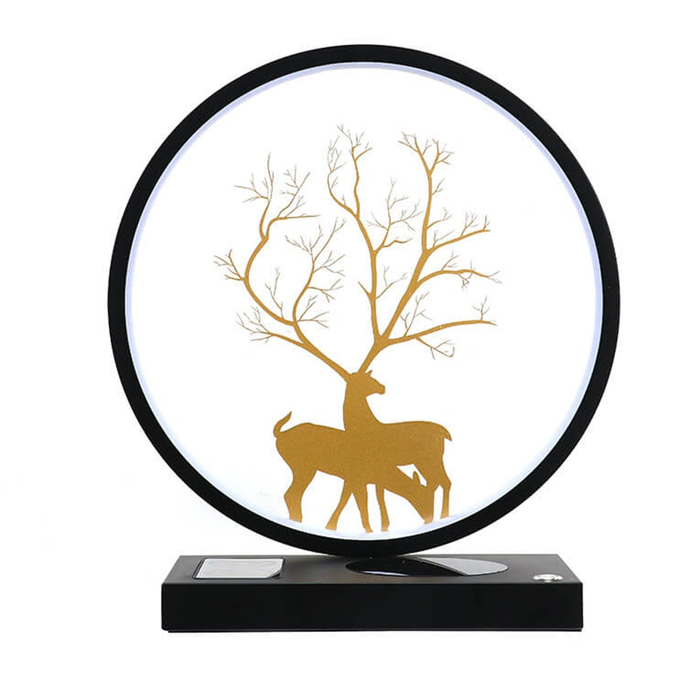 Creative Iron Aluminum LED Wireless Charging Bluetooth Speaker Table Lamp